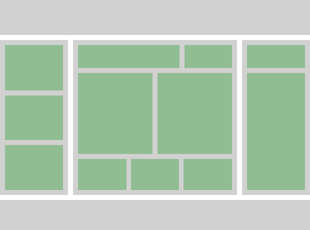 Default site layout in 2 columns