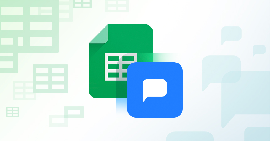 Drift widget + Google Spreadsheets add-on