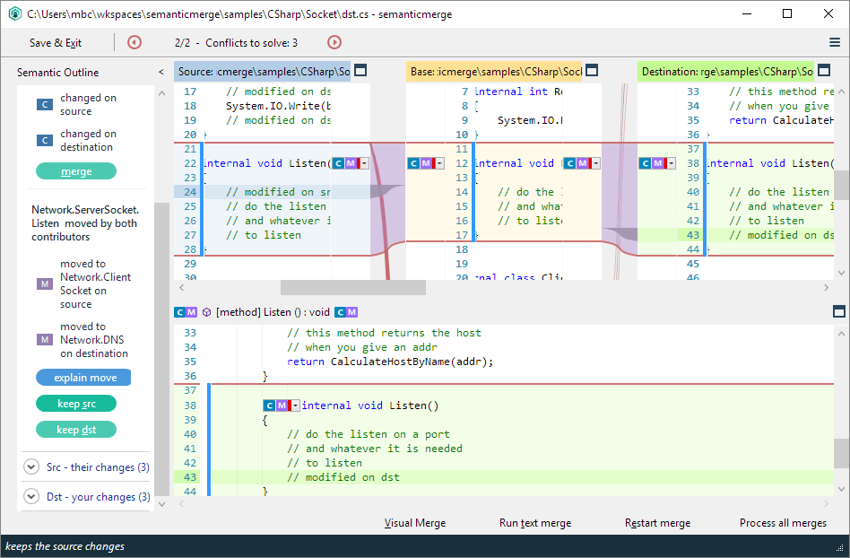 Merge lists list