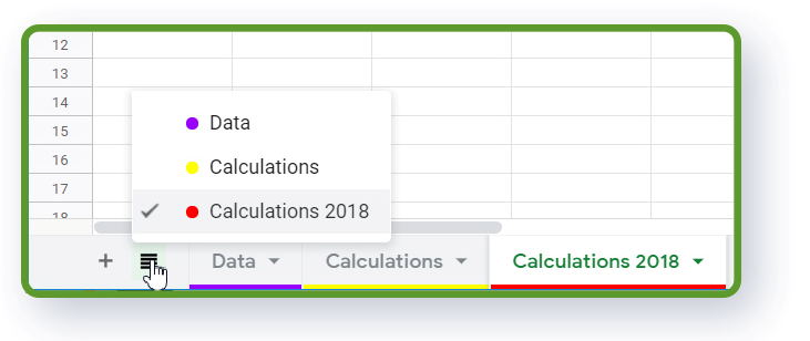 Google Sheets guide - basics of how to work with sheets