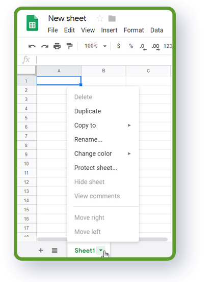 Google excel