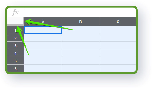 Google Sheets structure - freeze columns in google sheets