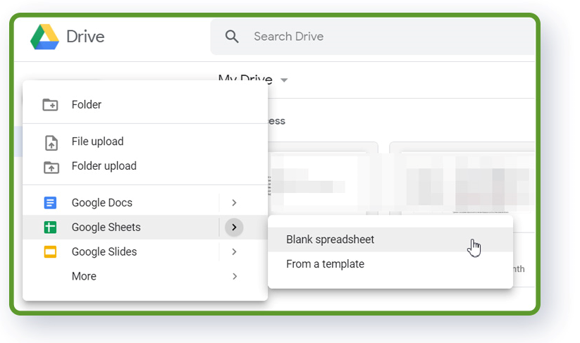 Google Sheets tutorial - how to create a new spreadsheet