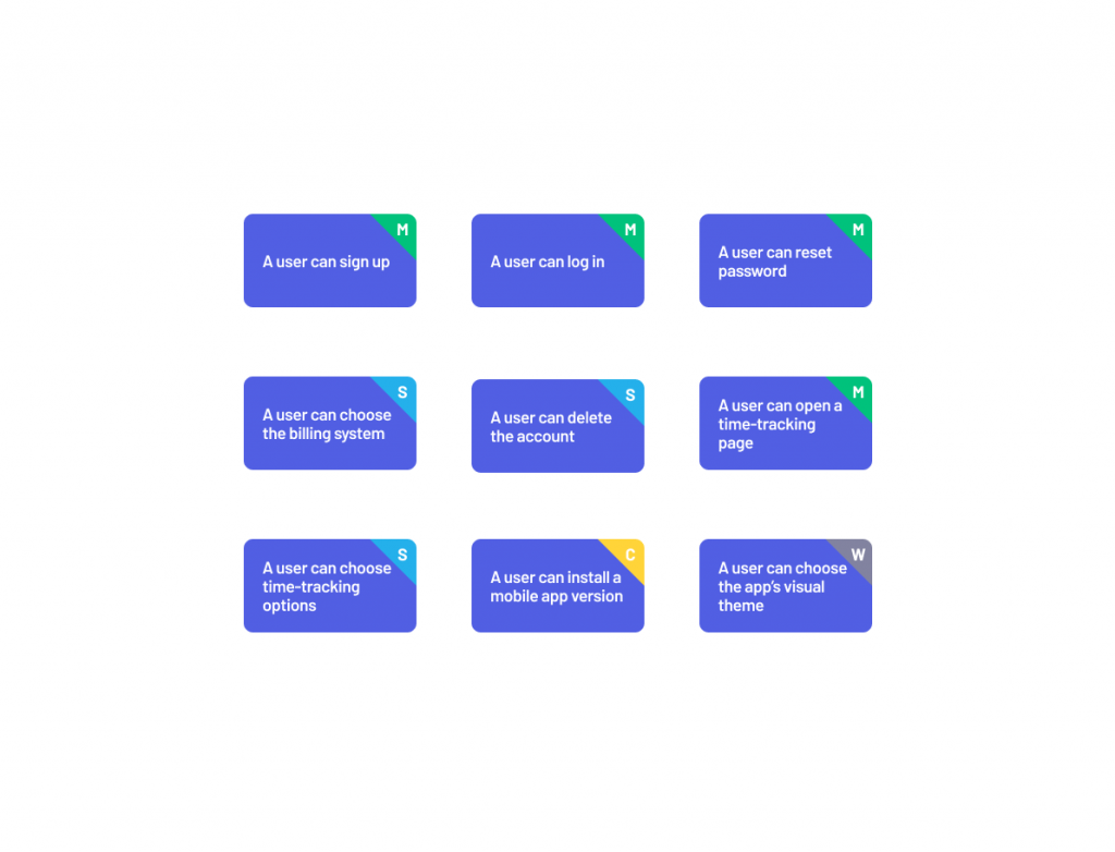 moscow prioritization step - assign priority